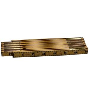 Vintage‎ STARETT Wood Folding Extension Rule S060 72"